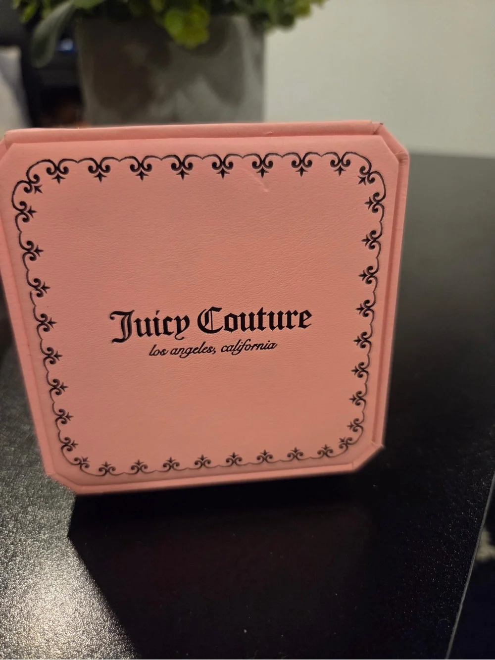 Juicy Couture Rose Gold Dial Crystal Bezel Watch with Leopard Strap